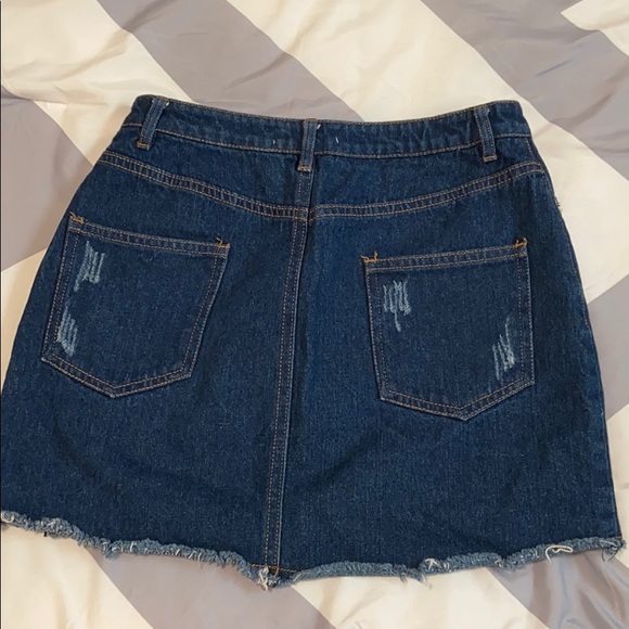 Dolls kill distressed jean skirt - Picture 4 of 4